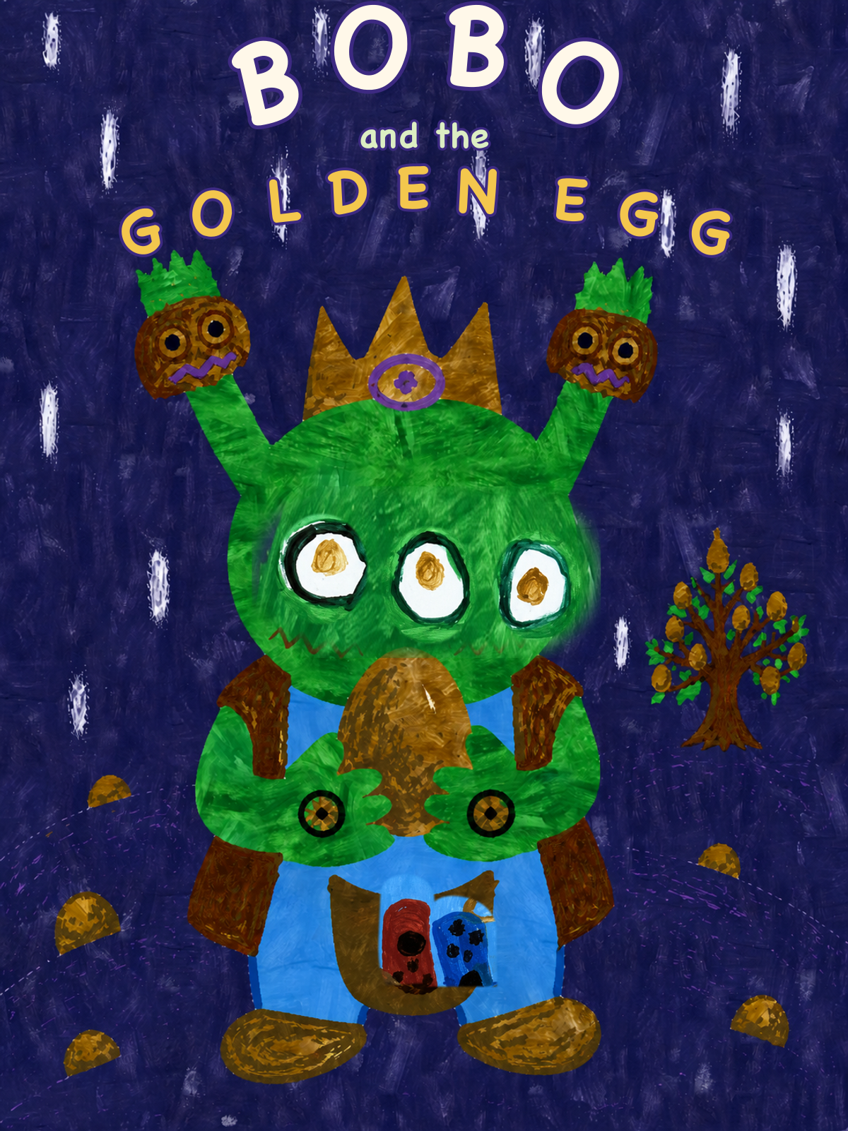 Bobo and the Golden Egg 绘本封面